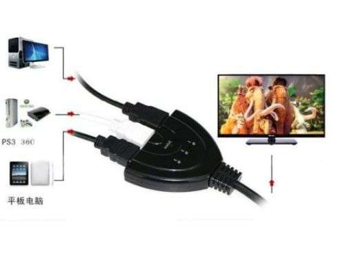 TechOn HDMI 3 Port Switch