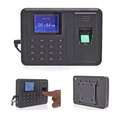 Fingerprint Time Attendance Machine - Black