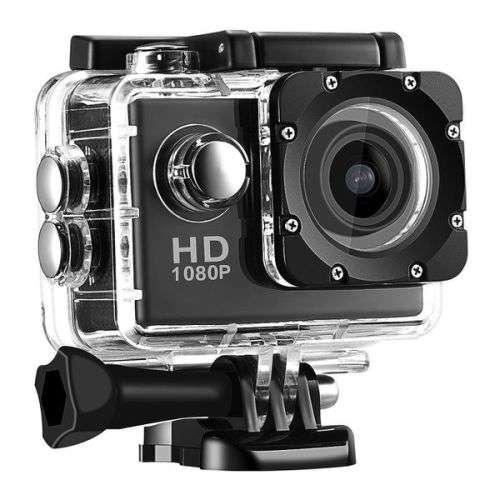 Waterproof HD Sports Camera 1080P- Black/Silver/White
