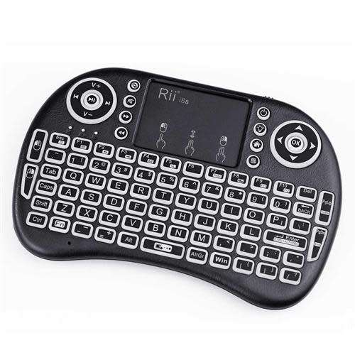 Mini Wireless BackLit Keyboard & Mouse Combo - Black