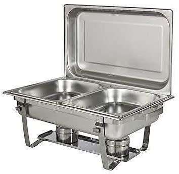Stainless Steel 11 Liter Single Tray Chafing Dish - Food Warmer