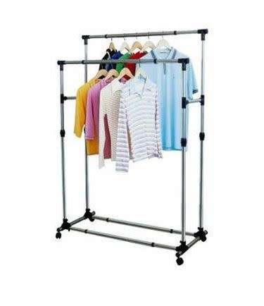 Telescopic Double Pole Clothes Rail