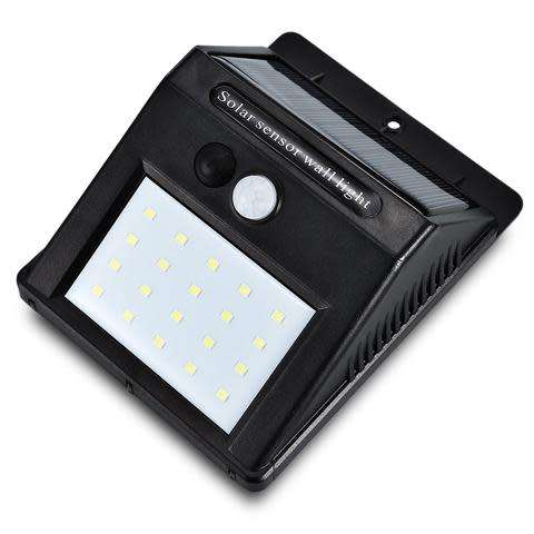 Solar Powered 20 LED Motion Dim Sensor Light