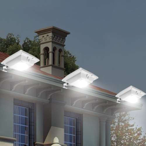 Waterproof Motion Sensor LED Gutter Flood Lights - Pack of 2