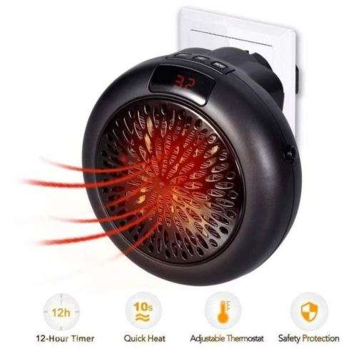 1000W Portable Plug-In Wall Heater