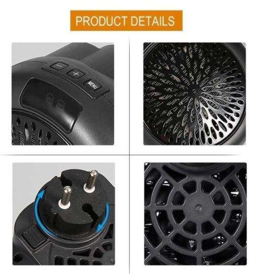 1000W Portable Plug-In Wall Heater