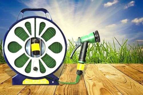 50/15m Flat Hose With 7 Setting Spray Nozzle