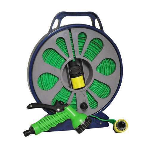 50/15m Flat Hose With 7 Setting Spray Nozzle