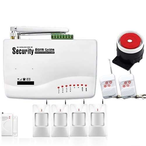 Wireless GSM Burglar Security Alarm System with 6 x PIR