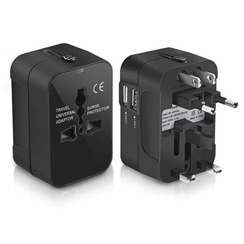 Universal Travel Adapter with USB Charger Plug
