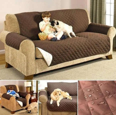 3 Seater Couch Coat Sofa Cover - Reversible