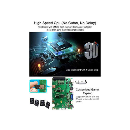 Pandora PSA 9S Arcade 2 Player Console - Eye OF The Tiger -3160 Games 2D/3D