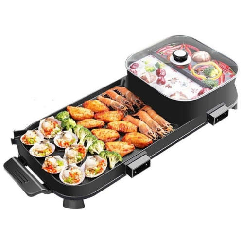 2 in 1 Electrical Barbecue Hotpot