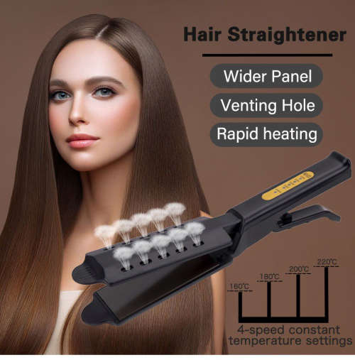 Professional Ceramic Tourmaline Ionic Flat Iron Steam Hair Straightener