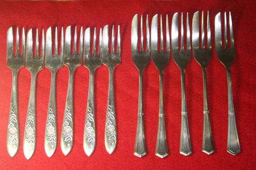 EPNS Cake Forks & Mappin & Webb Forks