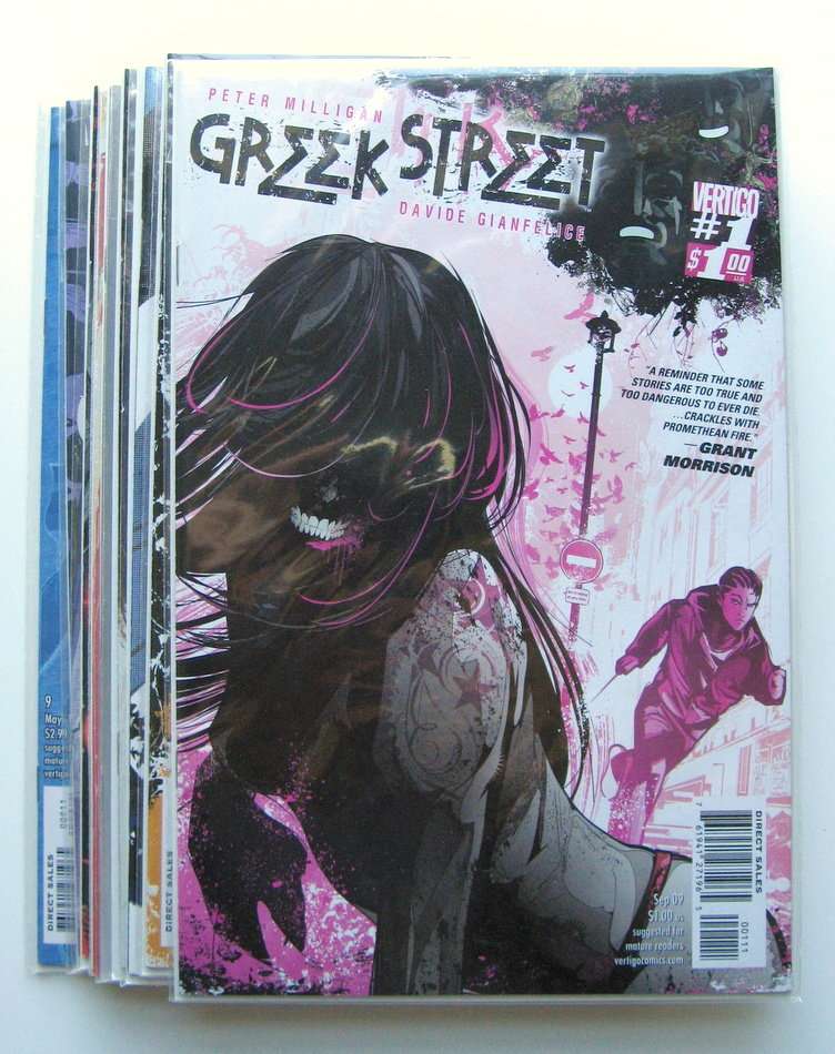 Vertigo Comics Lot - Greek Street (1,2,3,4,5,6,7,8,9)