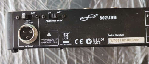 WHARFEDALE CONNECT 802USB MIXER