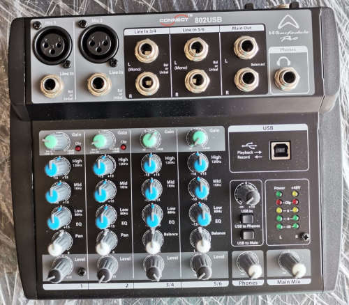 WHARFEDALE CONNECT 802USB MIXER