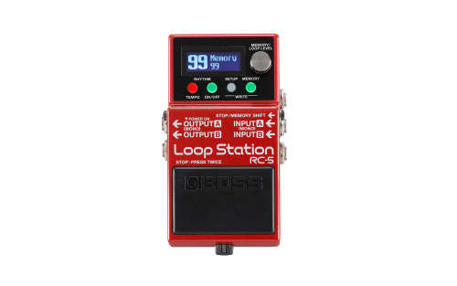 BOSS RC-5 COMPACT LOOP STATION WITH 32 BIT PROCESSOR, ON BOARD EFFECTS, DRUMS & PATTERNS