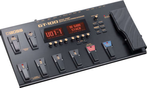 BOSS GT-100 RUGGED FLOOR MULTI EFFECTS WITH `COSM` TECHNOLOGY