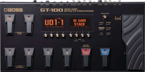 BOSS GT-100 RUGGED FLOOR MULTI EFFECTS WITH `COSM` TECHNOLOGY
