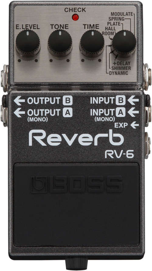 BOSS RV-6 COMPACT REVERB WITH 8 MODES