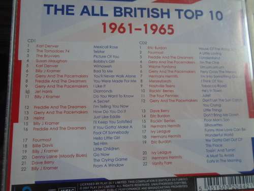 The all british top ten 1961 - 1965 double cd
