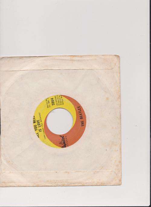 The beatles usa press single
