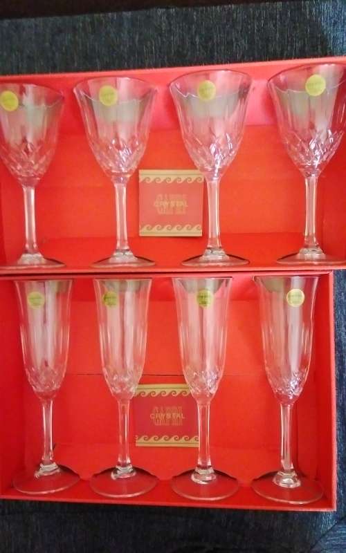 Capri Crystal glasses Set of 8 glasses