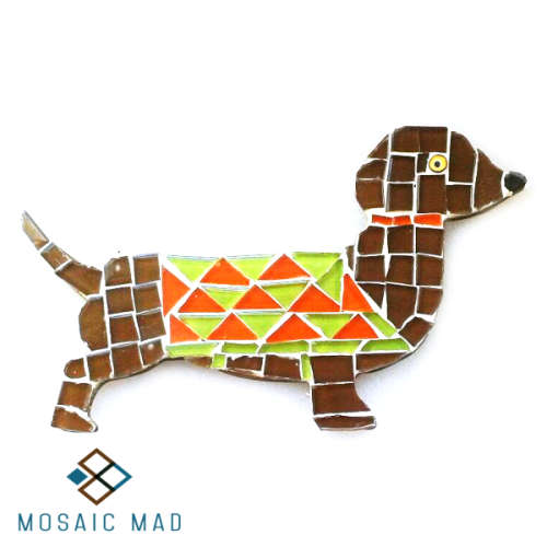 Mosaic Project- SAUSAGE DOG. DIY kit