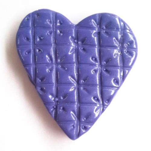 Lilac Quilted Heart Mosaic Insert