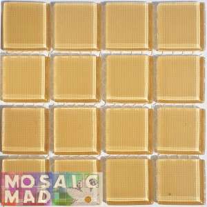 Crystal Glass Mosaic Tiles 23mm x 23mm- SANDSTONE