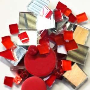 Mixed Media Tile Pack- Red/ Orange