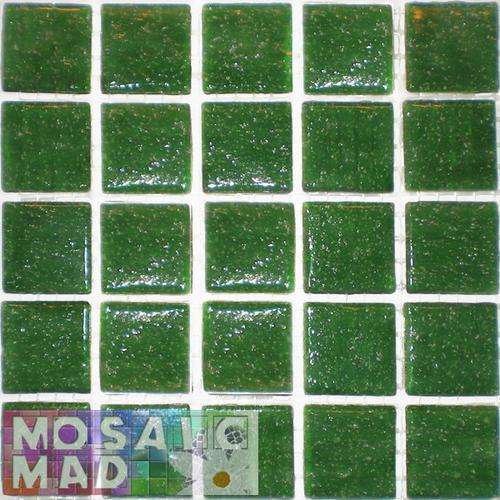 Riverglass 20mm x 20mm x 4mm - Metallic Green