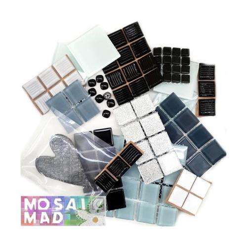 Mixed Media Tile Pack- Black/Grey Mix-large