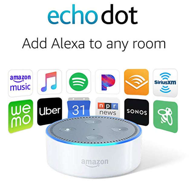 GREAT DEAL - Amazon Echo Dot 2 - Small Speaker with Built-in Voice Assistant & Smart Home Alexa