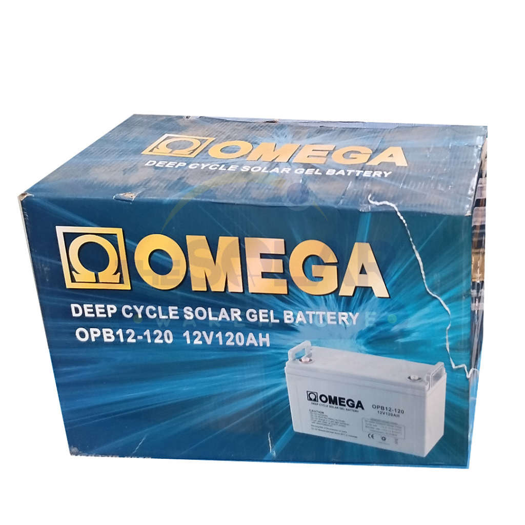 Omega Deep Cycle Gel Battery Opb12-120 12V 120Ah