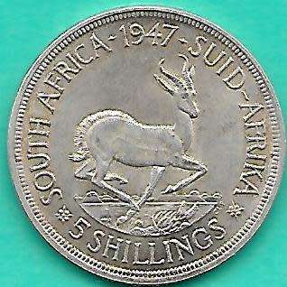 1947 - Five Shillings / Crown - EF condition as per scan