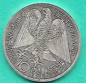 1237 -1987 750 JAHRE BERLIN 10 DEUTSCHE MARK
