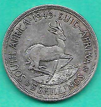 1949 5 SHILLINGS SUID AFRIKA SOUTH AFRICA SEE PER SCAN