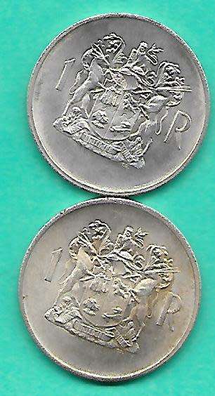 1969 SET OF SIVER R1 COINS SUID AFRIKA SOUTH AFRICA