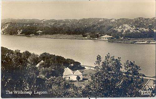 Old post card - The Wilderness Lagoon, South Africa