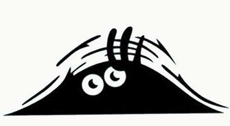 **IN STOCK** Peeking Monster Car Sticker vinyl decal
