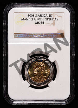 2008 R5 Mandela 90th Birthday NGC MS65