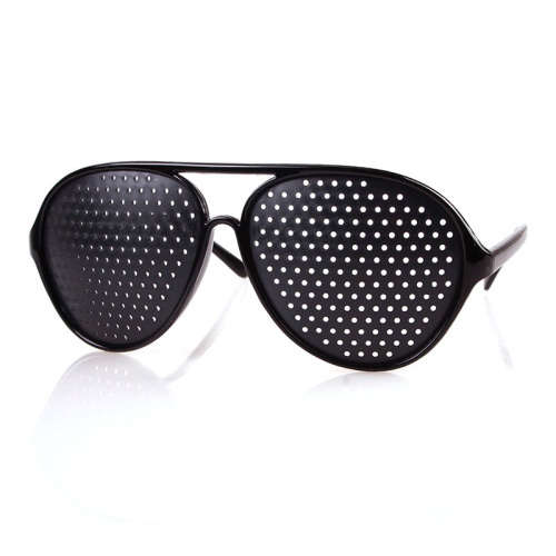 **IN STOCK** Pilot Black Unisex Pin hole stenopeic glasses for Eye Exercise and Eyesight Improvement