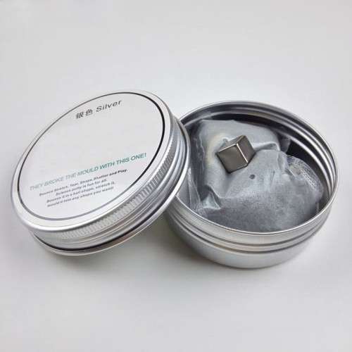 Magnet ***LOCAL STOCK*** Playdough Rubber Mud Plasticine Silly Putty Magnetic clay Silver