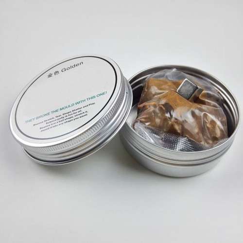 ***IN-STOCK*** Playdough Rubber Mud Plasticine Silly Putty Magnetic clay Gold