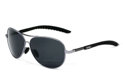 **IN STOCK** Veithdia Aviator Retro Pilot Sunglasses Grey