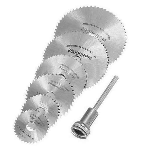 6PC Rotary Circular Saw Blades Cutting Discs with Mandrel for dremel cut **LOCAL STOCK**