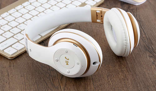 **IN STOCK** S6 Wireless headphones with bluetooth mp3 player with mic White/Gold